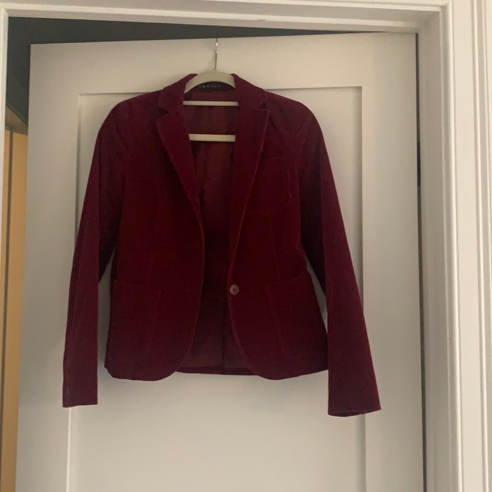 Theory brand Beautiful Burgundy Blazer